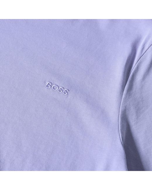 Boss Blue Tales T-Shirt With Logo Patch Premium Cotton for men