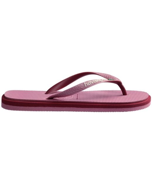 Havaianas Pink Brasil Twist Flip Flops