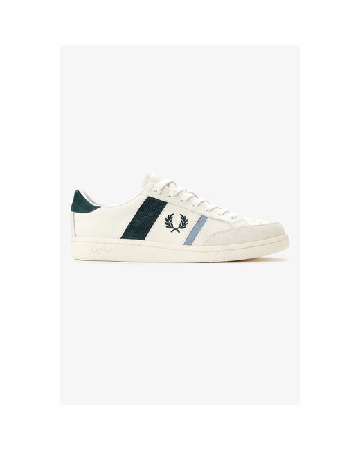 Fred Perry White Low-Top Trainers for men