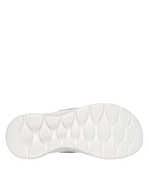 Skechers Blue Butterfly Print Memory Foam Straps Flat Sandals