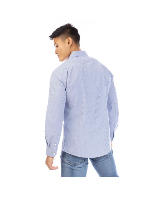 Peter Werth Blue Long Sleeve Plain Shirt for men
