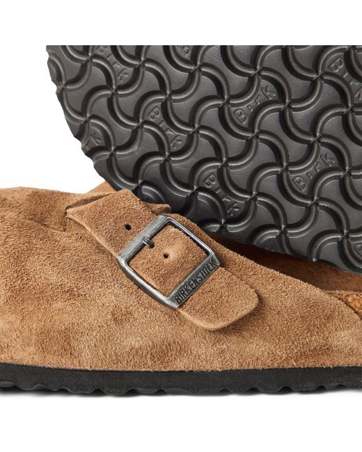 Birkenstock Brown Boston Leve Clogs for men