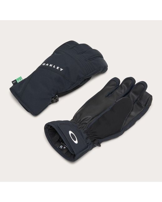 Oakley Blue Roundhouse Short 3M Thinsulate Waterproof Touchscreen Ski Gloves for men
