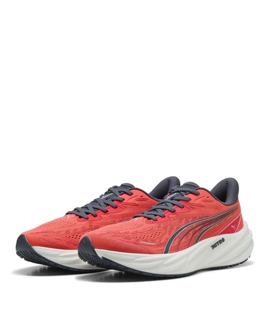 PUMA Red Velocity Nitro 5 Road Running Shoes for men