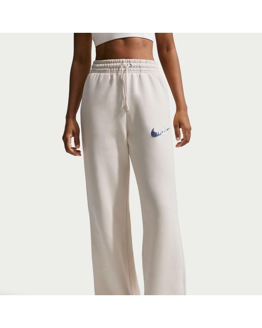 Nike Natural Open Hem Fleece Jogging Bottoms