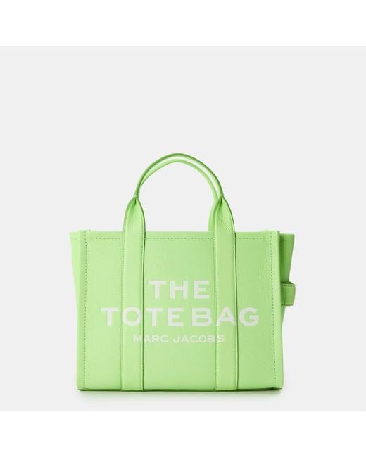 Marc Jacobs Green Medium Leather Tote Bag
