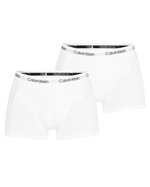 Calvin Klein White 2 Pack Trunks for men