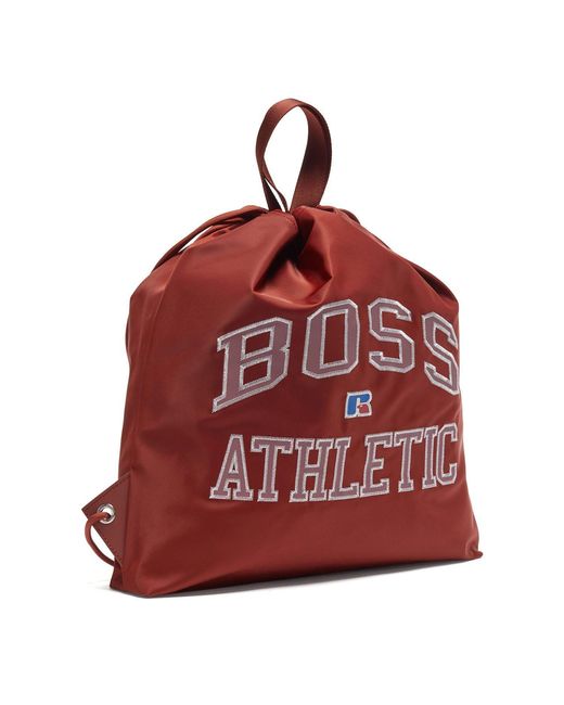 Boss Red Drawstring Backpack for men