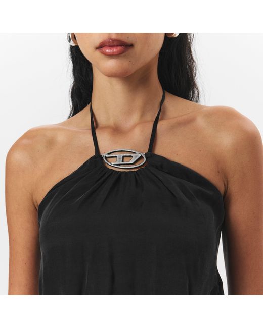 DIESEL Black Adjustable Wrap Top