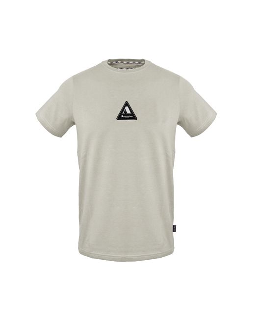 Aquascutum Black T-Shirt Rn Relaxed 10250129 01 for men
