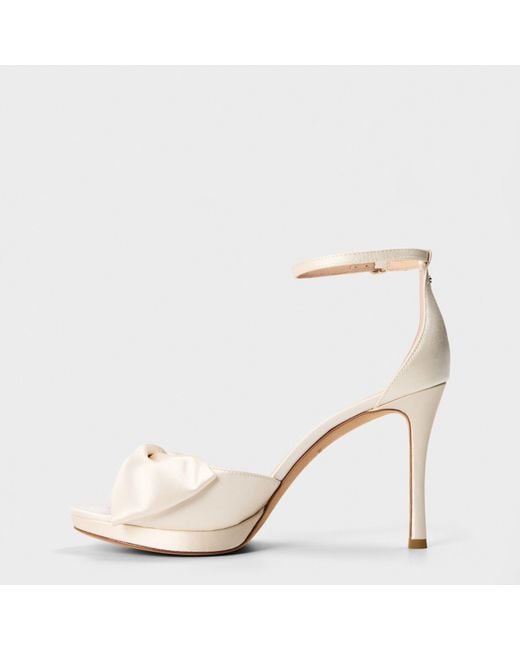 Kate Spade Metallic Bow Heeled Sandals