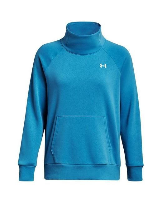 Under Armour Blue Rival Flce Fnnel Ld99