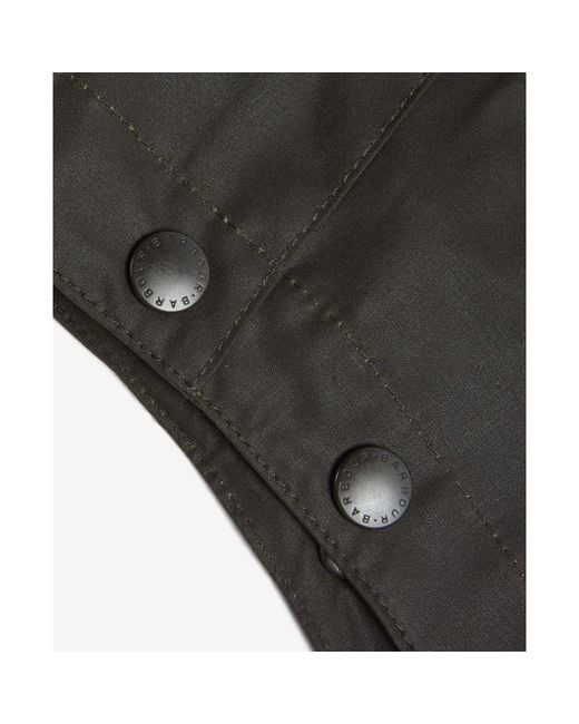 Barbour Black Sylkoil Attachable Waxed Hood