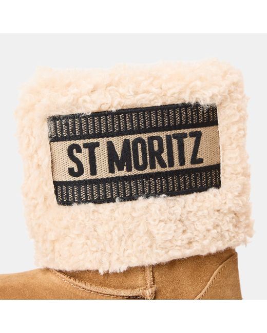 Steve Madden Natural St. Moritz Snug Metallic Boots