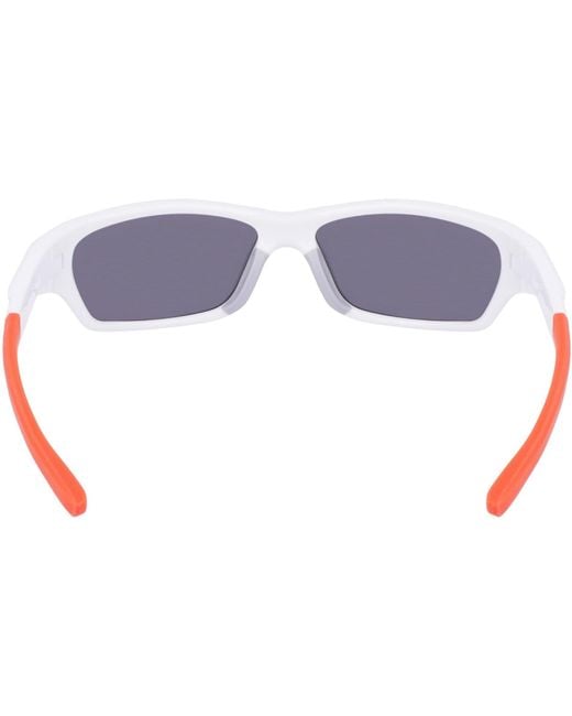 Nike White Jolt Wrap Sunglasses