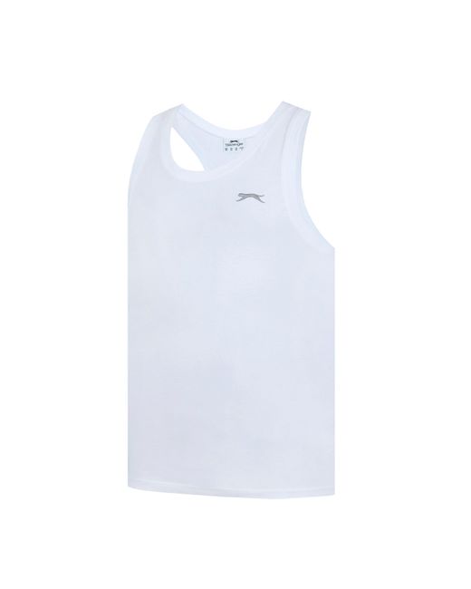 Slazenger 1881 White Muscle Vest for men