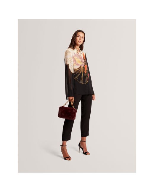 Ted Baker Black Long-Sleeve Blouse