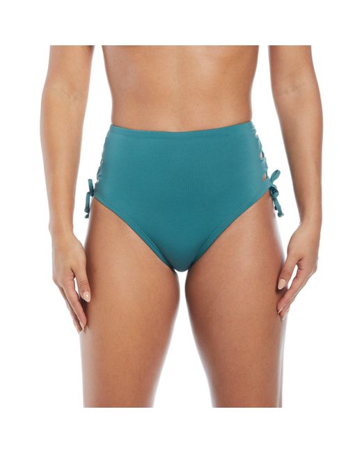 Nike Blue Lace Up High Waist Cheeky Bottom