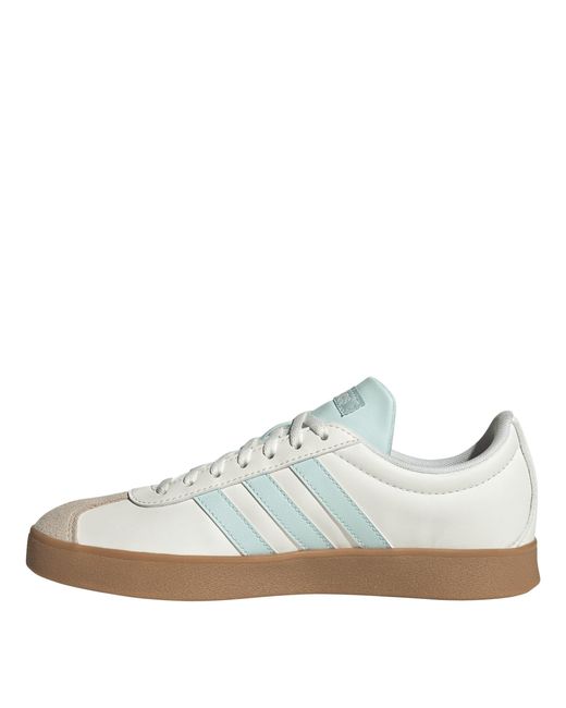 Adidas White Vl Court Base Shoes