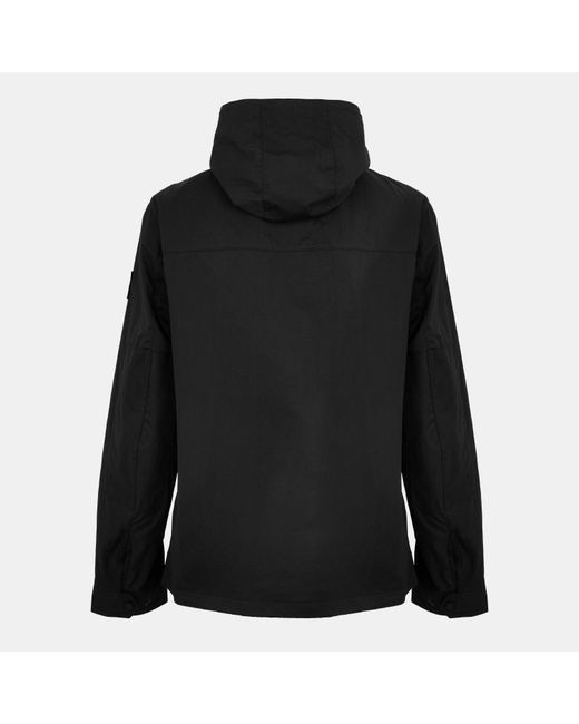 Belstaff Black Water-Resistant Lightweight Rain Anorak for men