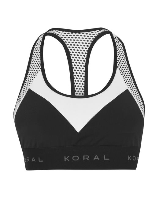 Koral Black Emblem Bra