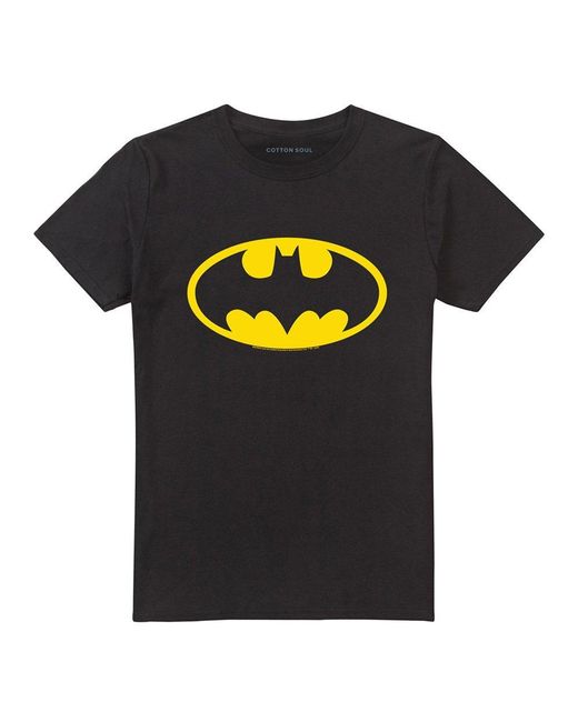 Batman Black Logo Cotton T-Shirt for men