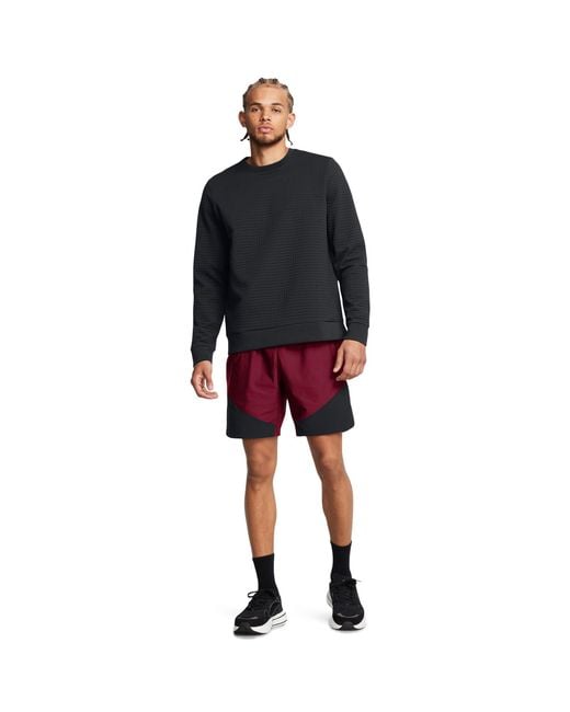 Under Armour Red Elite Hybrid Performance Gym Shorts for men