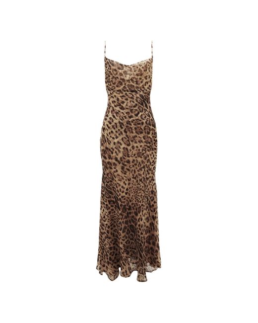 Bardot Brown Leopard Maxi Dress