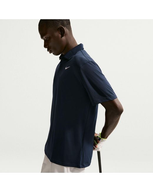 Nike Blue Short Sleeve Performance Polo Shirt for men