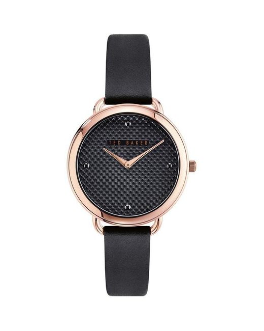 Ted Baker Black Stainless Steel Fashion Analogue Quartz Watch Bkphts007uo