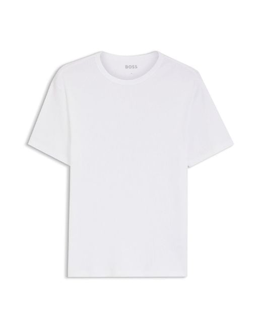 HUGO White Tshirtrn 2P Rib for men