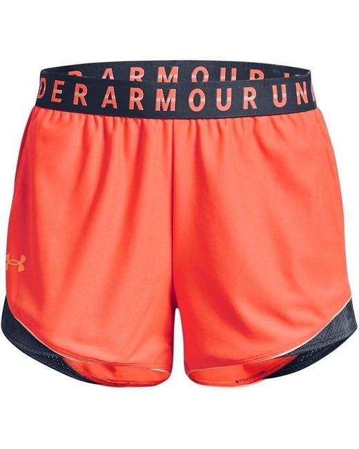 Under Armour Orange Play Up Colourblock Shorts
