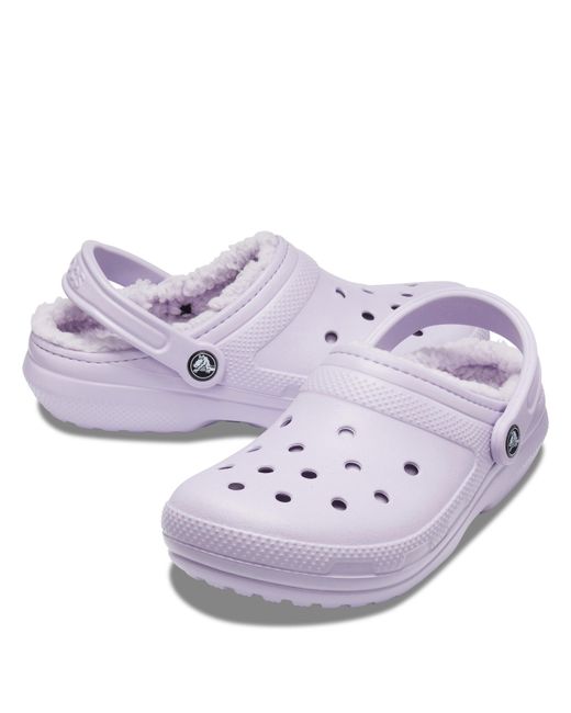 CROCSTM Purple Adults Classic Lined Clogs