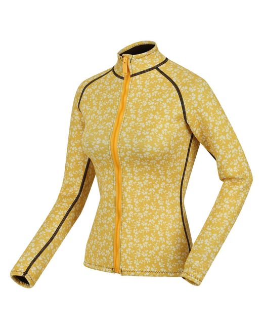Regatta Yellow Orla Scuba Top Rash Vest