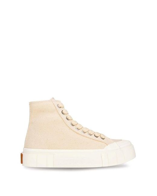 Goodnews Natural Palm Core High Top Trainers