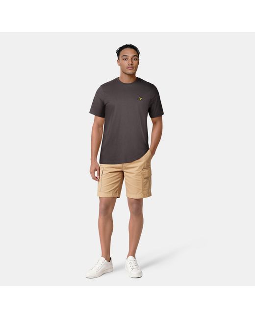 Lyle & Scott Gray Basic Logo T Shirt for men