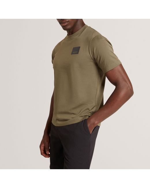 Ted Baker Green Ss Box Graphic Logo Tee for men