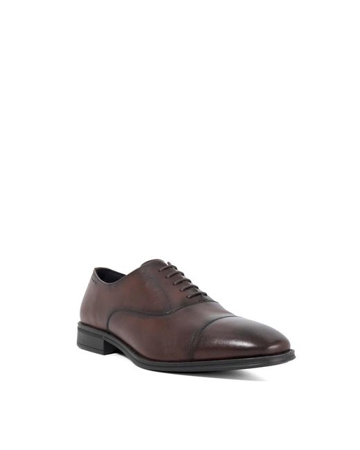Dune Brown Steffon Derby Shoes for men