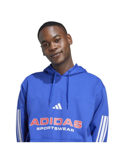Adidas Blue House Of Tiro Nations Pack Hoodie Adults for men