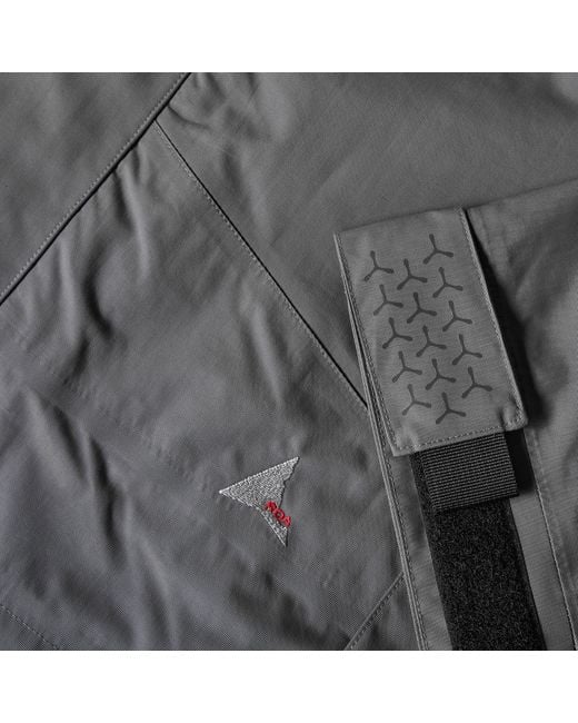 Roa Gray Gale 10K Rain Anorak Jacket for men