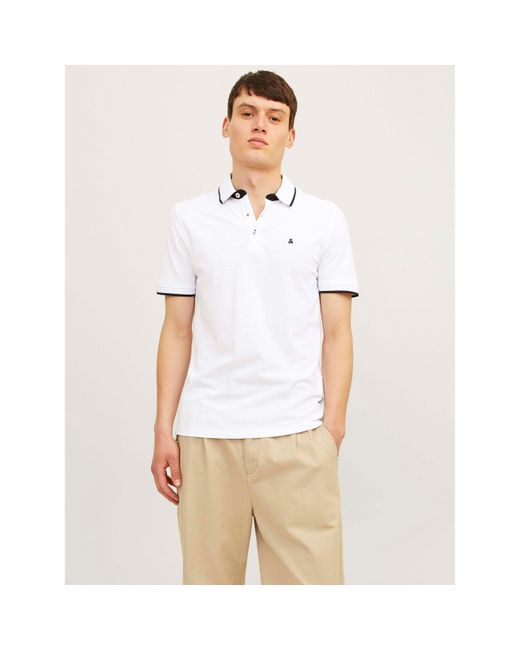 Jack & Jones Blue Paulos Pack Short Sleeve Polo Shirt for men