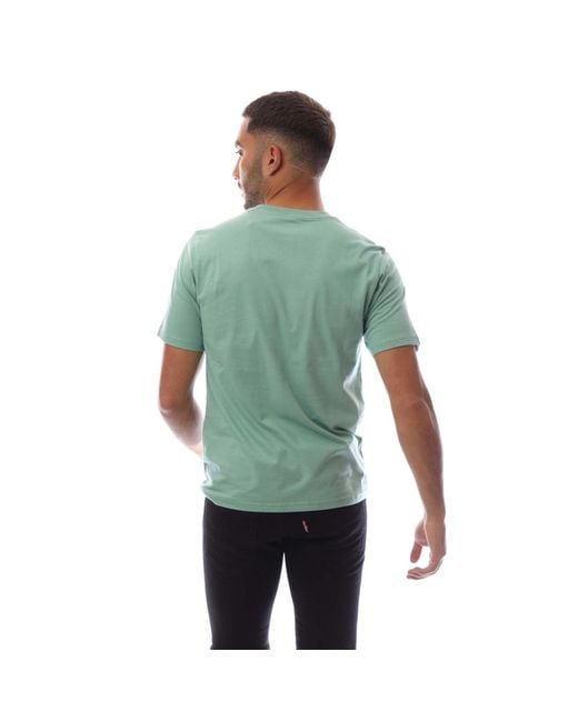 Levi's Green Short-Sleeve Relaxed Fit Oversized T-Shirt for men