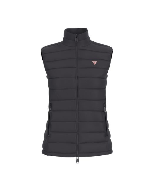 Guess Blue Puffer Sleeveless Gilet