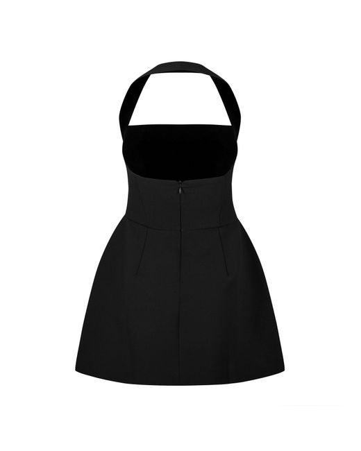 Odd Muse Black Structured Mini Dress