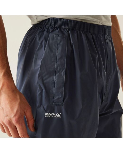 Regatta Blue Pack-It Overtrousers for men