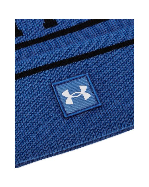 Under Armour Blue Halftime Pom Beanie for men