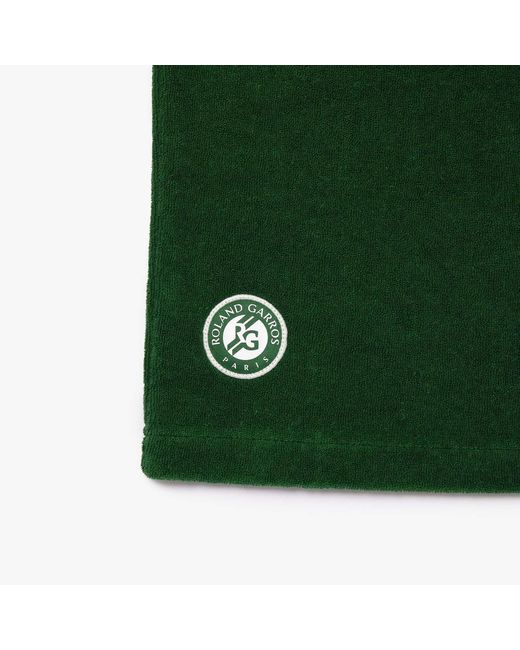 Lacoste Green Relaxed-fit Roland-garros Edition Terry Polo Shirt for men