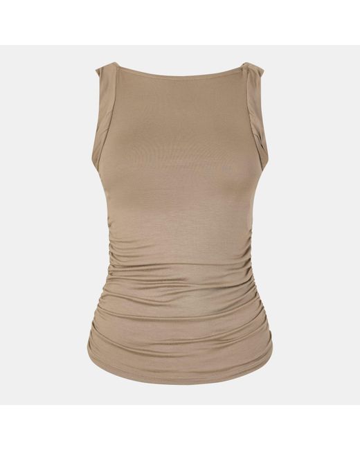 Vero Moda Brown Regitze Short-Sleeve Blouse