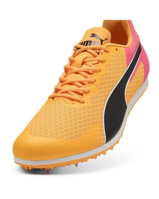 PUMA Orange Evospeed Star 9 Track Running Spikes for men