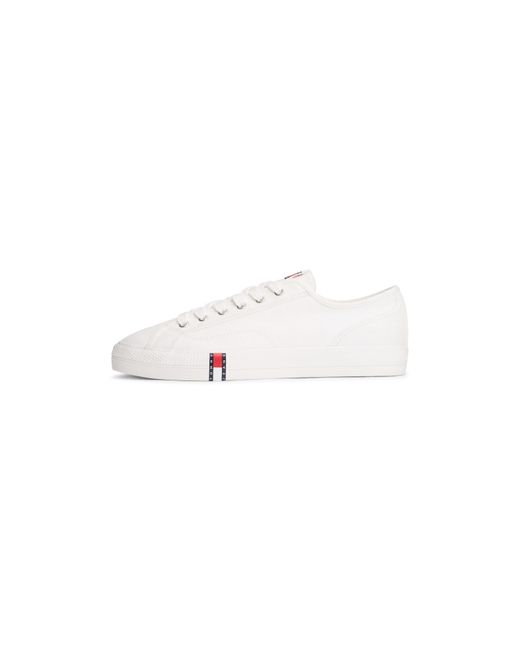 Tommy Hilfiger White Canvas Trainers